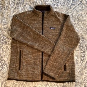 Tan Patagonia Full Zip Better Sweater